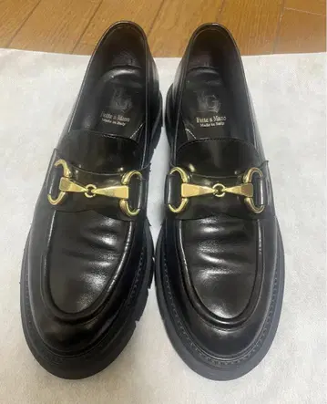 루카 그로시 블랙 로퍼 38 사이즈