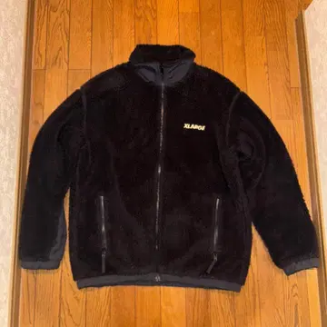 XLARGE 블랙 플리스 자켓 L