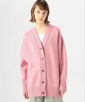 MACPHEE 맥피 라무 캐시미어 V넥 가디건