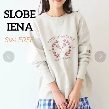 슬로브 이에나 IENA 코어 스팬 쭈리 로고 맨투맨 라크로스 36 38