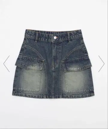 WEGO 빈티지 워시 카고 미니 스커트