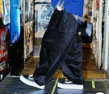 MODE NORM CORE 기모 포켓 벌룬 팬츠 블랙 L 니코앤드