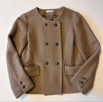 울 100% FRAMeWORK 프레임워크 노카라 자켓 코트 M