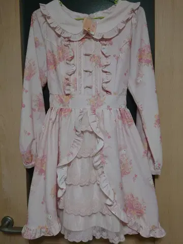 리즈리사 마이멜로디 콜라보 카슈쿨 원피스 한정판 핑크 머리핀