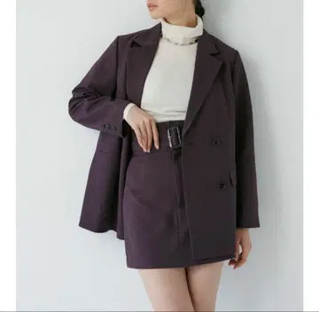 MURUA 하이웨스트 벨트 아지메 미니 스커트