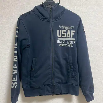 AVIREX USAF 70주년 기념 후드티 남성용 M