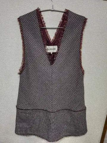 슬리브리스 트위드풍 원피스