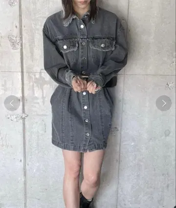 원웨이 one way 프린지 가공 G 재킷 원피스