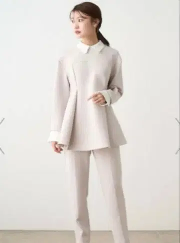 셀포드 라이트 그레이 세레모니 수트 팬츠 수트