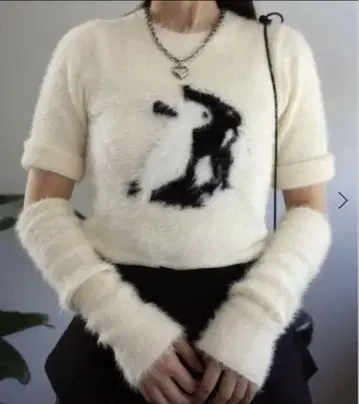 [ osrs ] 토끼 니트 반팔 상의