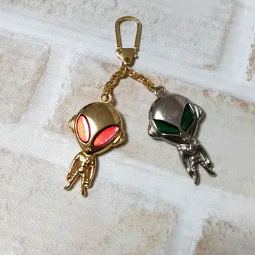 에이리언 키링 세트 골드 실버