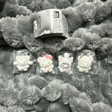 산리오 메지루시 액세서리 복슬복슬 스노우 플로키