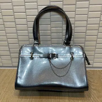 에나멜 핸드백 실버 체인 y2k 한국