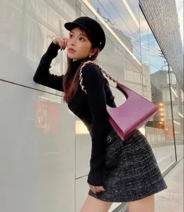 eimy istoire 하이웨스트 트위드 미니 스커트