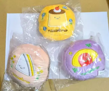 닛코리-노 만마루쨩 자수 쿠션 마스코트 순 커피숍 푸딩 오므라이스 샌드