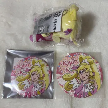 두근두근 프리큐어 큐어 하트 트윙클 캔뱃지 코스터 하구캬라