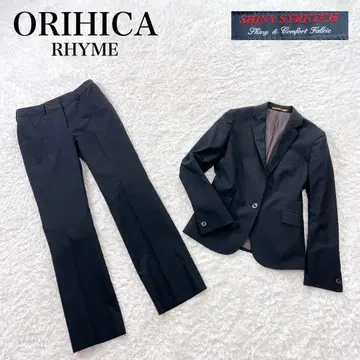 새상품급 오리히카 라임 팬츠 수트 셋업 스트레치