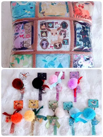 Eevee Collection 쿠션 키링 컴플리트 묶음 판매