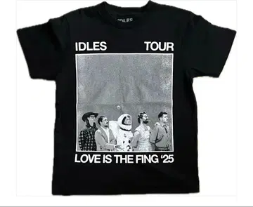 IDLES 투어 T셔츠 블랙