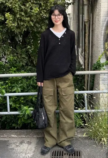 sep19 nugu 하프 오픈 버튼 니트