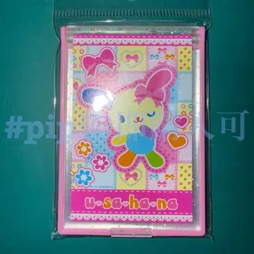 2 [핑크] 우사하나 컴팩트 거울 스핀스 산리오 헤이세이 Y2K