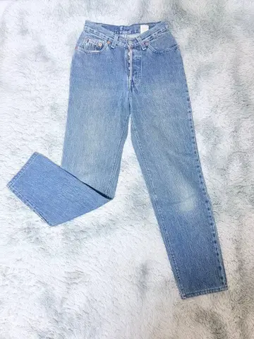 리바이스 Levi s USA제 스트레이트 데님 라이트 블루