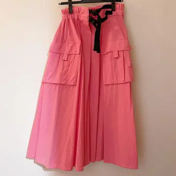 Candy Stripper CARGO WRAPPED 카고 스커트 핑크