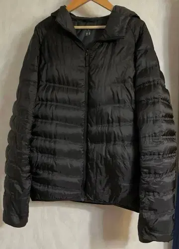 UNIQLO 다운 자켓 후드티 블랙 M