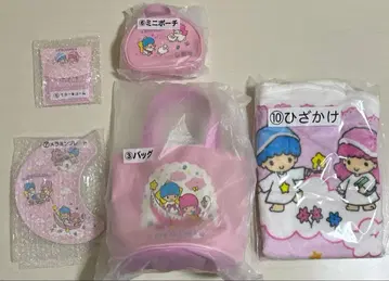 키키라라 복권 백 파우치 거울&빗 무릎 담요 플레이트