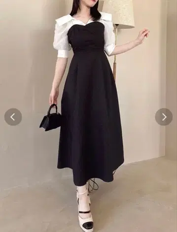 더즈린 빅 칼라 도킹 베어 원피스