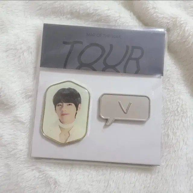 방탄소년단 맵솔투어 태형 뷔 뱃지 세트