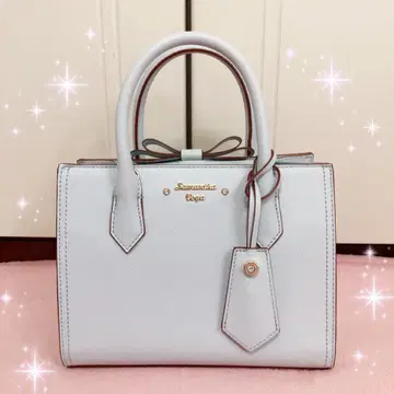 Samantha Vega 사만사 베가 리본 포함 핸드백 아이스 블루