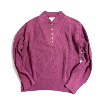 80s L.L.Bean 헨리넥 와인 레드