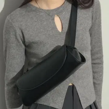 ZOZO 구매품 숄더백 블랙 통 모양 심플 디자인