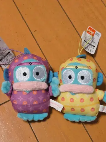 한교동 컬러풀 닌자 마스코트 산리오 봉제 인형 2종