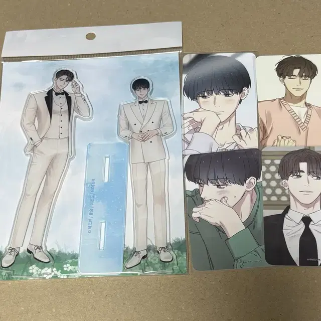 모펀 콜라보카페 해후 콜카 아크릴 스탠드 미개봉 + 방문포카 4장