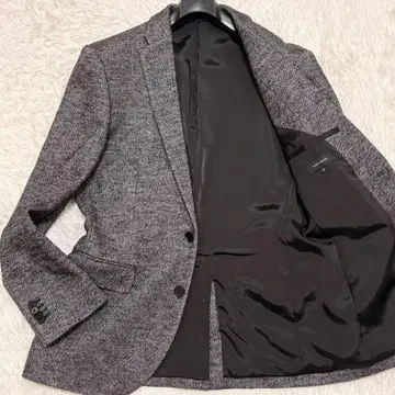 새상품급 조셉옴므 헤링본 테일러드 자켓 스트레치 실버 L