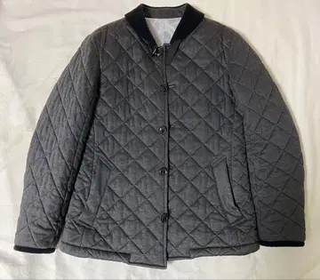 다케오 키쿠치 퀼팅 코트 차콜 그레이 L