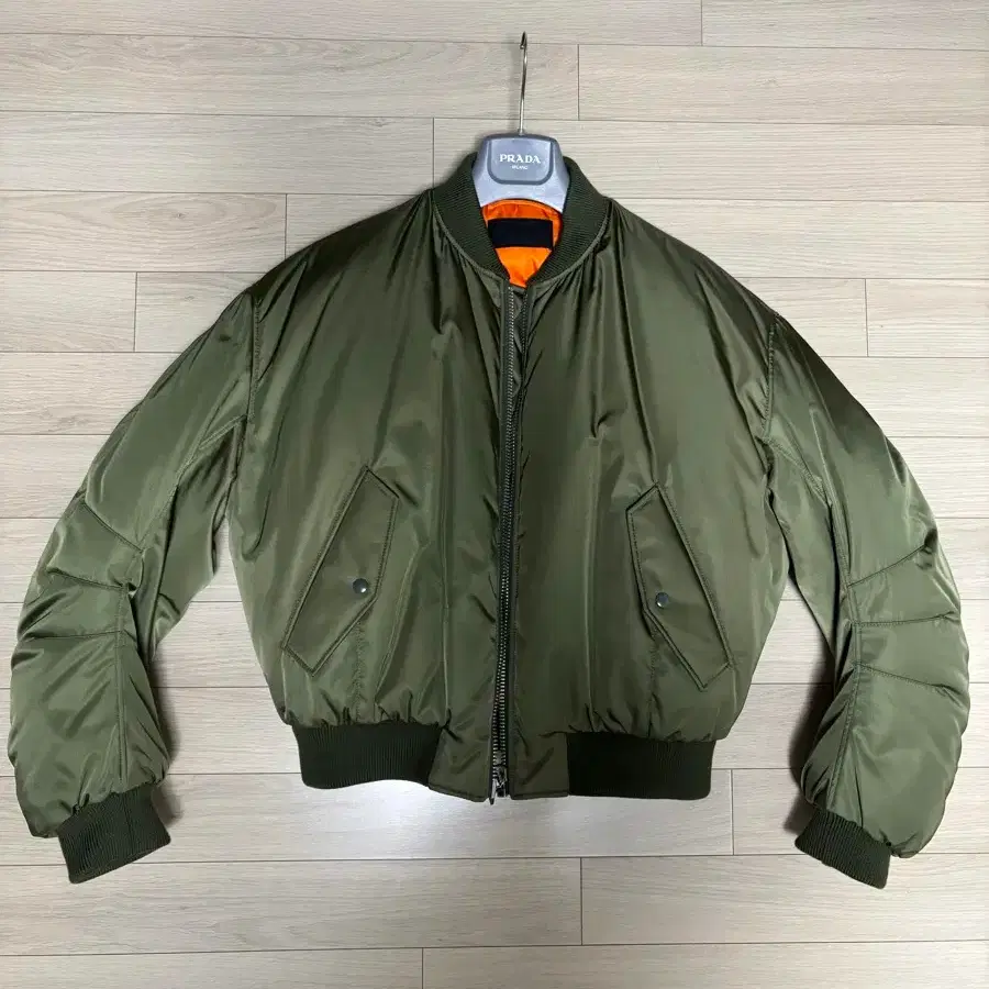 PRADA 08AW safari jacket nylon archive Lead Gray Old Cotton Safari