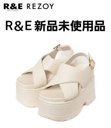 R&E 패디드 크로스 어퍼 통굽 샌들