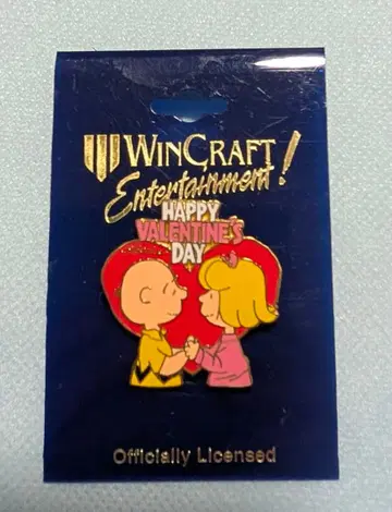 초레어! 찰리 브라운 핀 배지 레트로 미사용