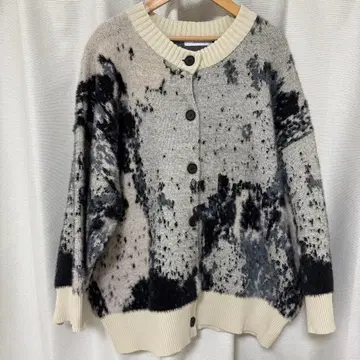 JEANASIS 12G 모듬 샤기 크루 가디건