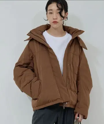 개럴개런트 다운 자켓 박스다운 브라운