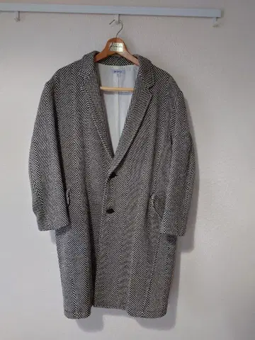 ORDINARY FITS 헤링본 스텐카라 코트 사이즈 1
