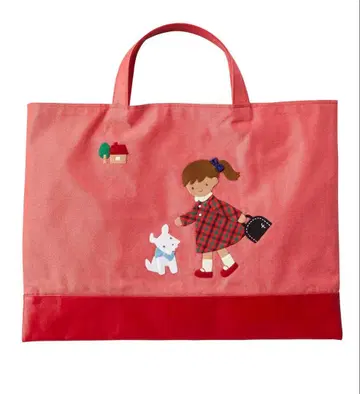 미사용 새상품 파밀리아 데님백 신상 빨간색 레드 여아