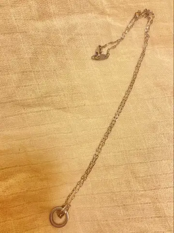 미사용 STAR JEWELRY 스틸제 다이아몬드 목걸이 실버