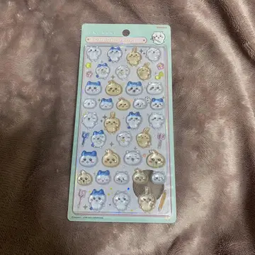 치이카와 하치와레 토끼 모자 꽁지 드롭 씰