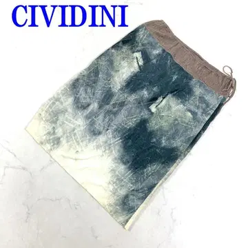 치비디니 스커트 베어탑 블루 면 100% 38 C3917