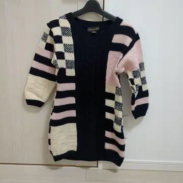 CLASSIQUES ENTER 패치워크 니트 원피스