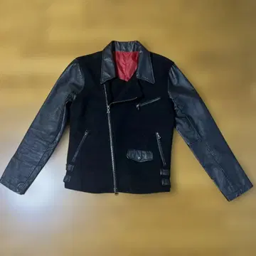 새상품급 NO ID. 천연 가죽 울 라이더 사이즈 2